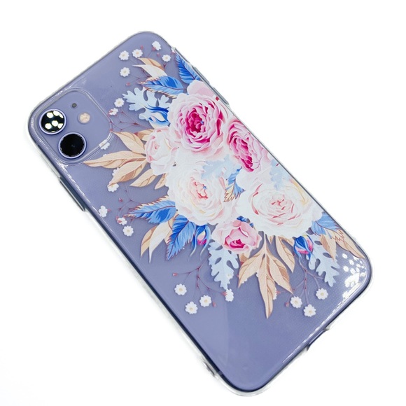 2/$10 iPhone 11 Pro Max Case Clear Flower Floral - Picture 4 of 7